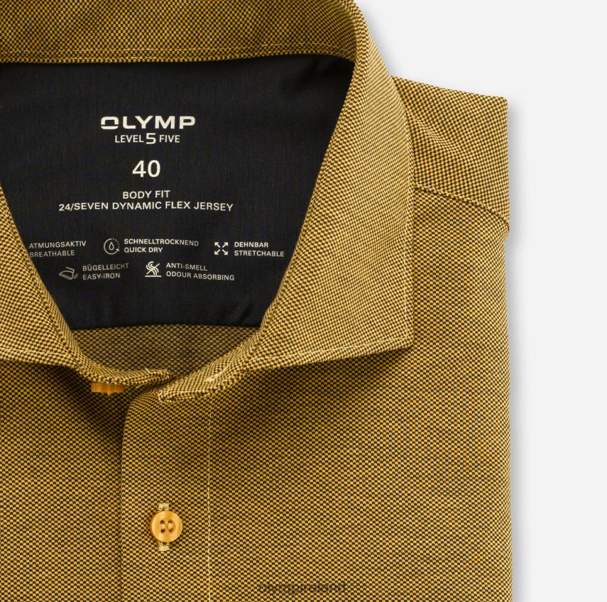 Clothing OLYMP Level Five 24/Seven Body Fit, Business Shirt, Kent, Brass 24L846822