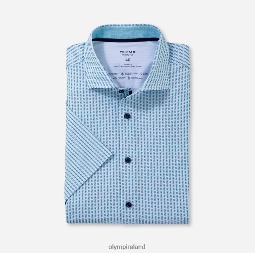 Clothing OLYMP Level Five 24/Seven Body Fit, Business Shirt, Kent, Emerald 24L846608