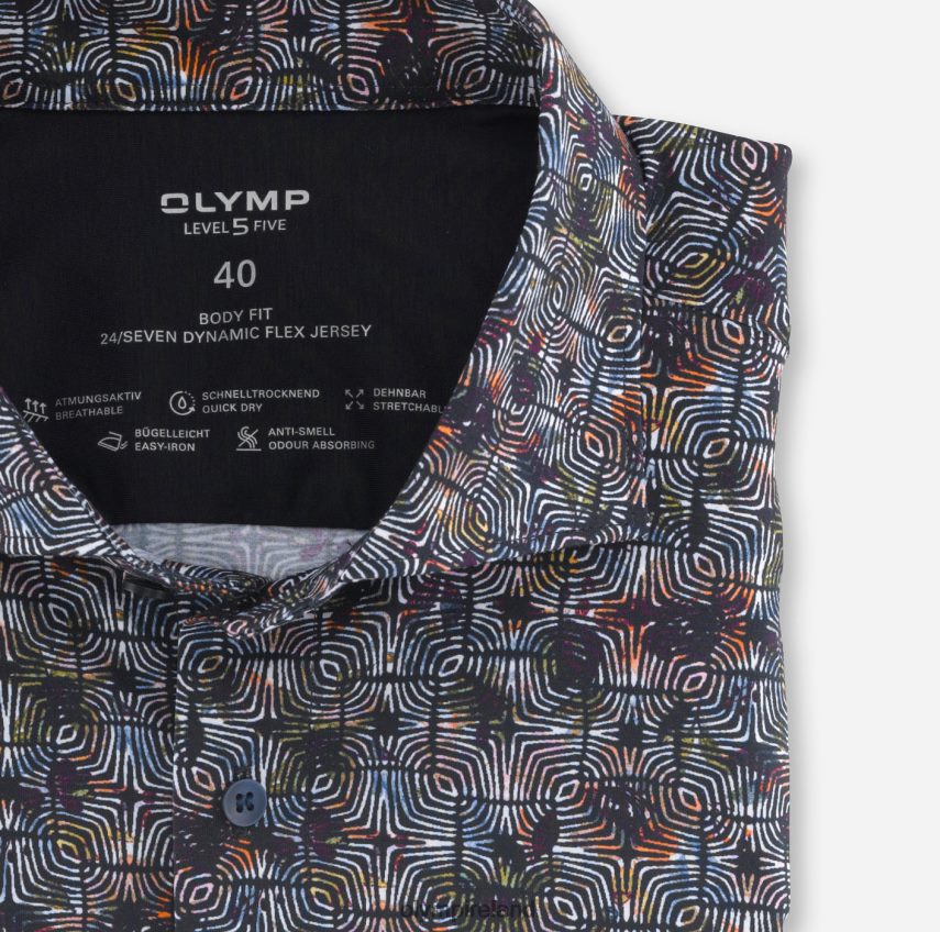 Clothing OLYMP Level Five 24/Seven Body Fit, Business Shirt, Kent, Garnet 24L846820