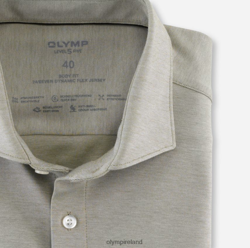 Clothing OLYMP Level Five 24/Seven Body Fit, Business Shirt, Kent, Khaki 24L846808