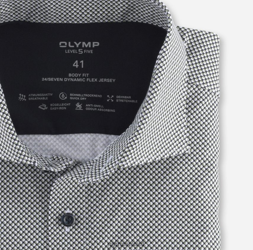 Clothing OLYMP Level Five 24/Seven Body Fit, Business Shirt, Kent, Lime Green 24L846628