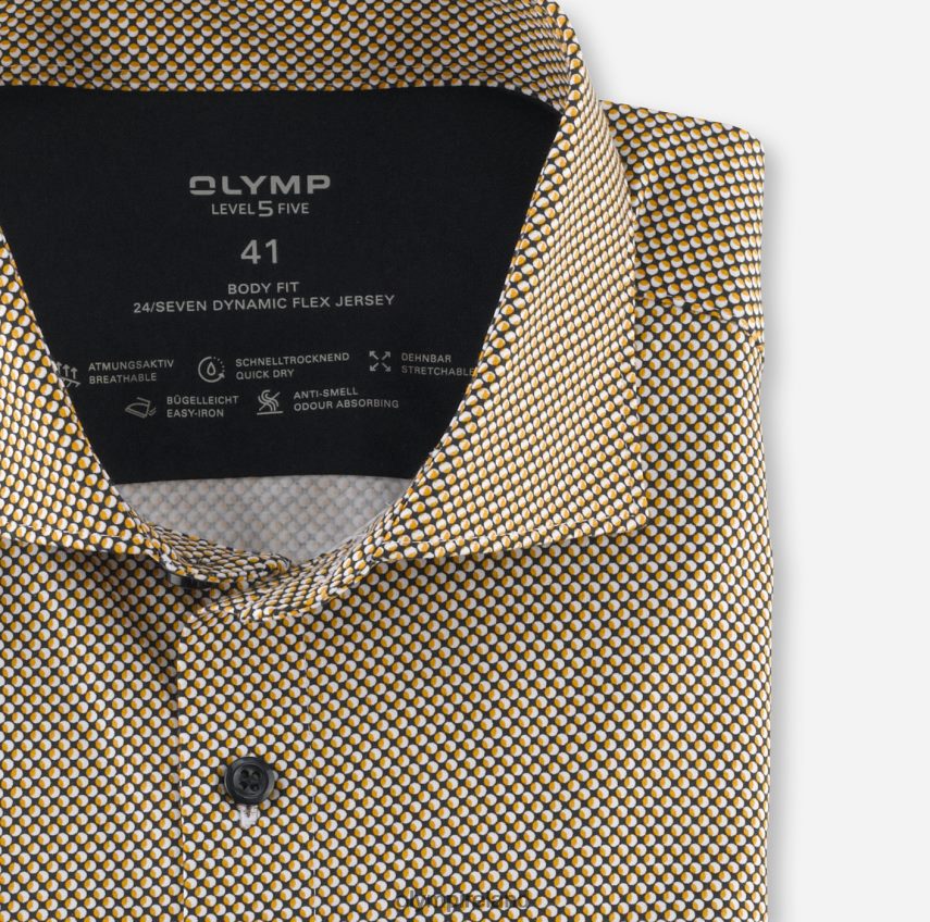 Clothing OLYMP Level Five 24/Seven Body Fit, Business Shirt, Kent, Maize 24L846717