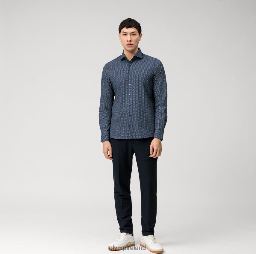 Clothing OLYMP Level Five 24/Seven Body Fit, Business Shirt, Kent, Marine 24L846605