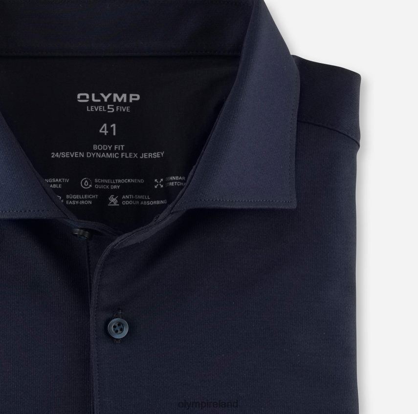 Clothing OLYMP Level Five 24/Seven Body Fit, Business Shirt, Kent, Marine 24L846800