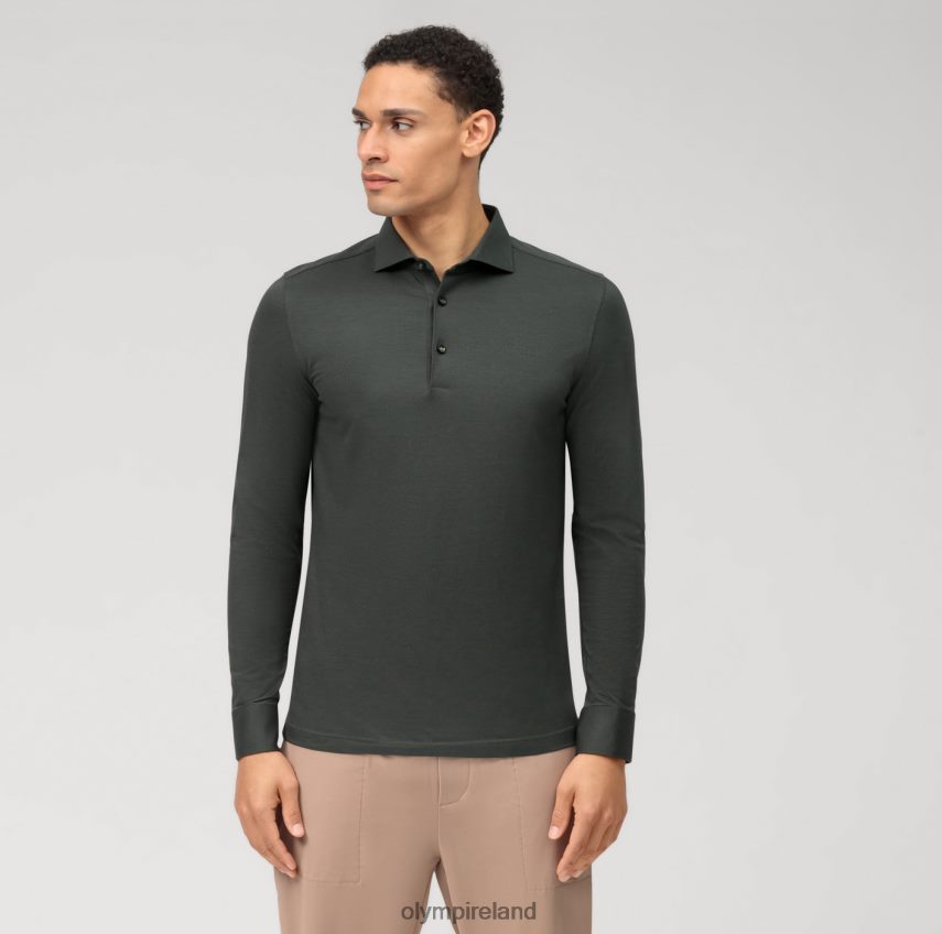 Clothing OLYMP Level Five 24/Seven Body Fit, Business Shirt, Kent, Olive 24L846451