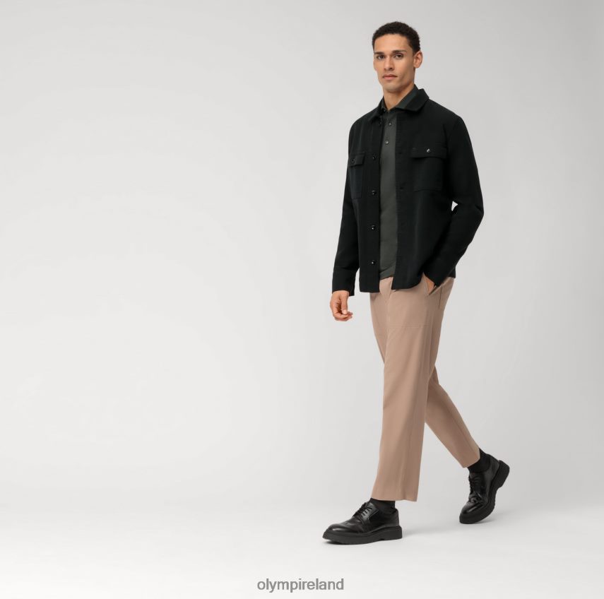 Clothing OLYMP Level Five 24/Seven Body Fit, Business Shirt, Kent, Olive 24L846451