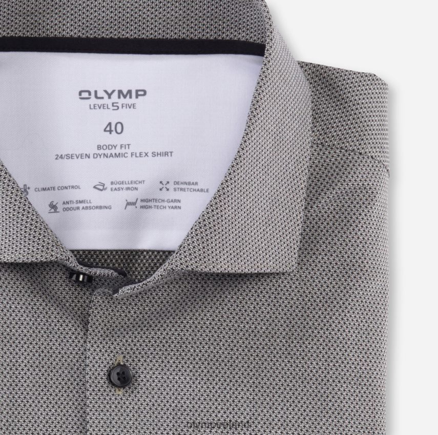Clothing OLYMP Level Five 24/Seven Body Fit, Business Shirt, Kent, Olive 24L846534