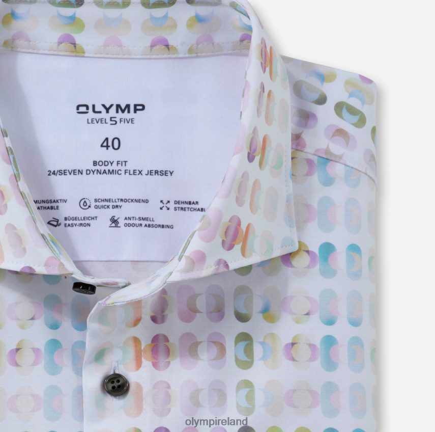 Clothing OLYMP Level Five 24/Seven Body Fit, Business Shirt, Kent, Pink 24L846369