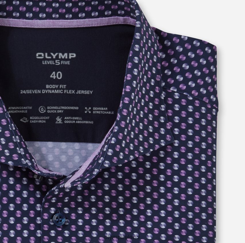 Clothing OLYMP Level Five 24/Seven Body Fit, Business Shirt, Kent, Pink 24L846609
