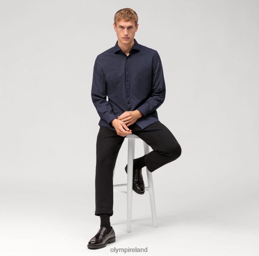 Clothing OLYMP Level Five 24/Seven Body Fit, Business Shirt, Kent, Reddish Brown 24L846560