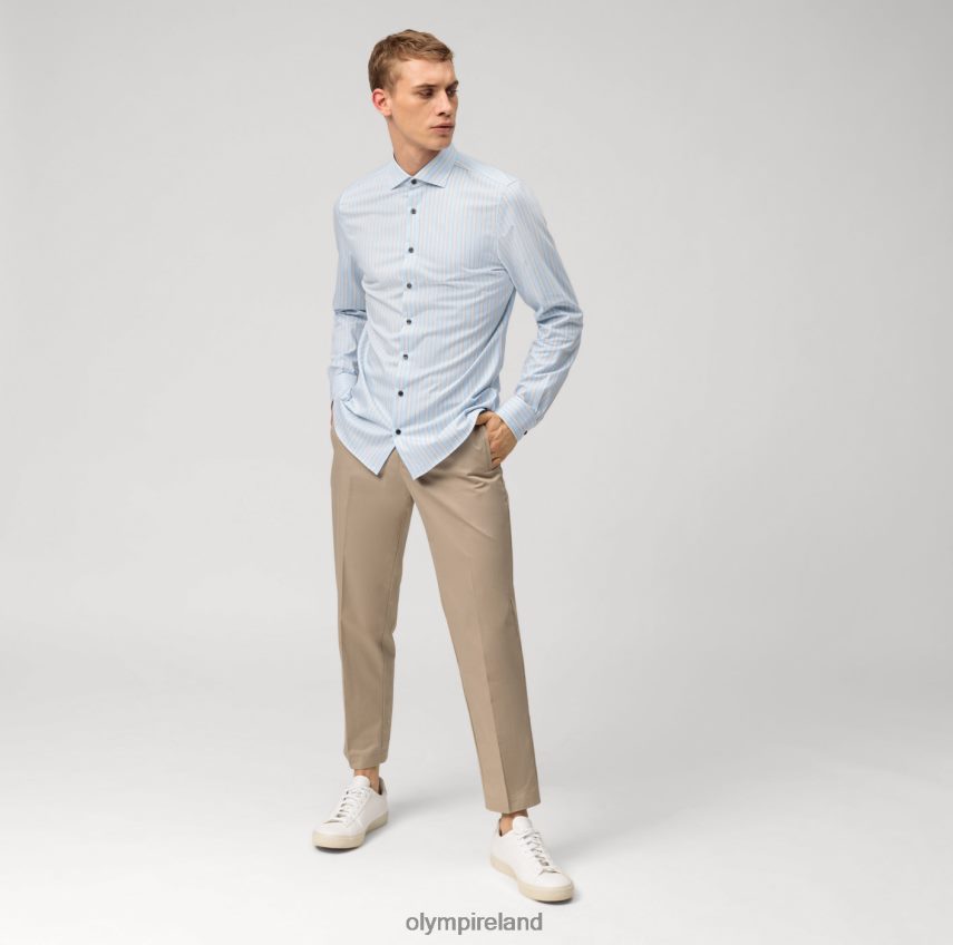 Clothing OLYMP Level Five 24/Seven Body Fit, Business Shirt, Kent, Taupe 24L846453