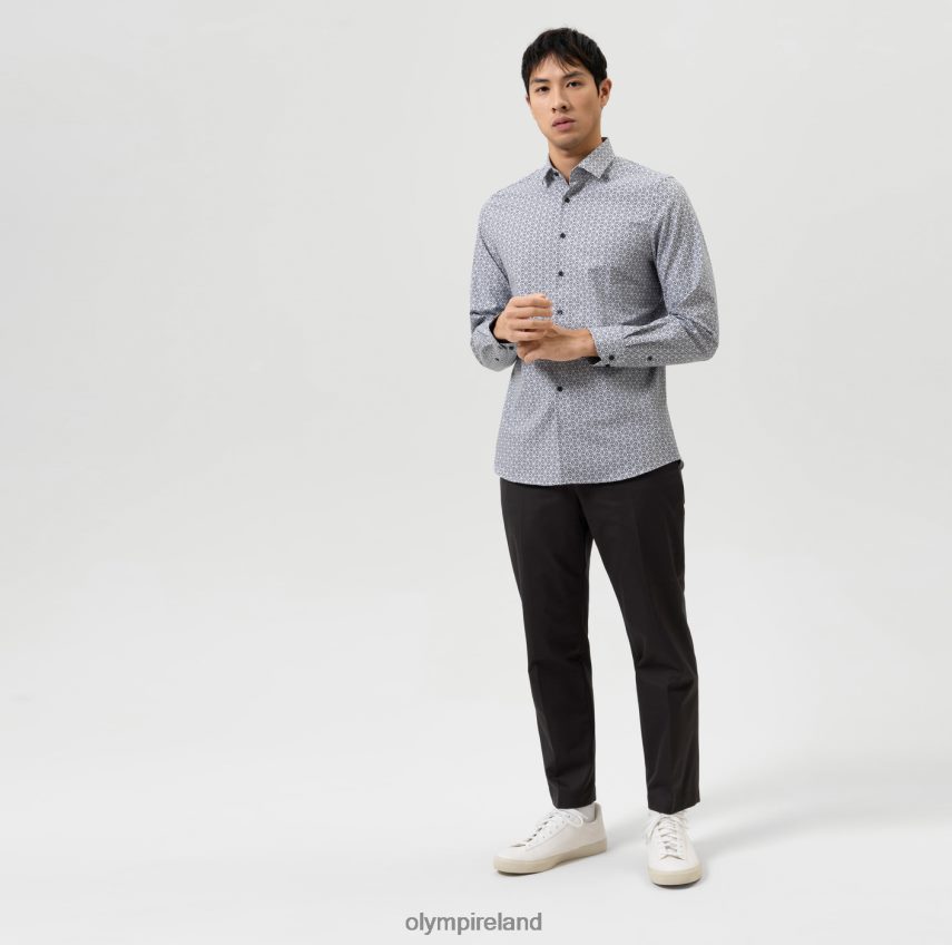 Clothing OLYMP Level Five 24/Seven Body Fit, Business Shirt, Modern Kent, Black 24L846720