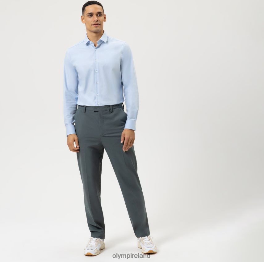 Clothing OLYMP Level Five 24/Seven Body Fit, Business Shirt, Modern Kent, Bleu 24L846419