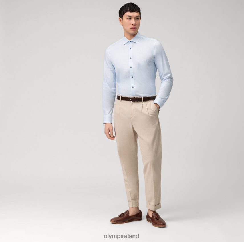 Clothing OLYMP Level Five 24/Seven Body Fit, Business Shirt, Modern Kent, Bleu 24L846594