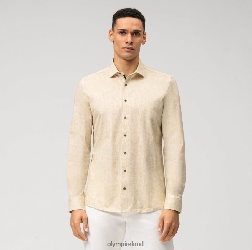 Clothing OLYMP Level Five 24/Seven Body Fit, Business Shirt, Modern Kent, Brass 24L846712