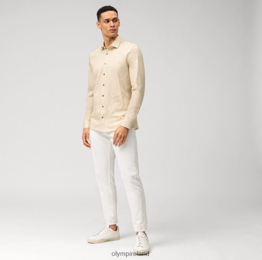 Clothing OLYMP Level Five 24/Seven Body Fit, Business Shirt, Modern Kent, Brass 24L846712