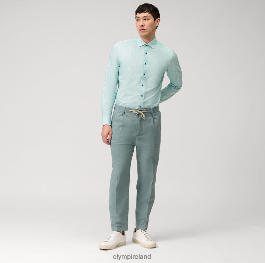 Clothing OLYMP Level Five 24/Seven Body Fit, Business Shirt, Modern Kent, Emerald 24L846672