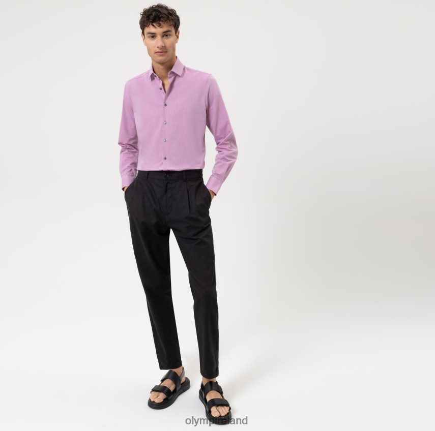 Clothing OLYMP Level Five 24/Seven Body Fit, Business Shirt, Modern Kent, Fuchsia 24L846511