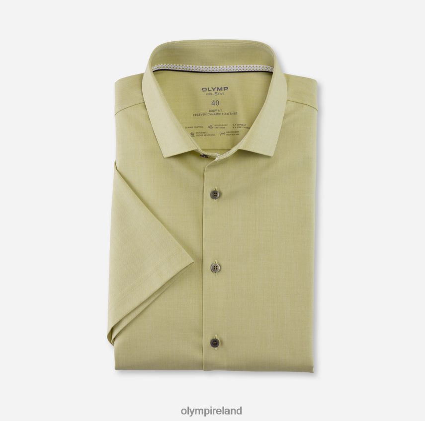 Clothing OLYMP Level Five 24/Seven Body Fit, Business Shirt, Modern Kent, Green 24L846570