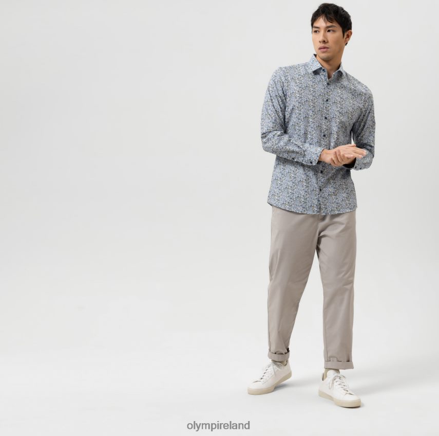 Clothing OLYMP Level Five 24/Seven Body Fit, Business Shirt, Modern Kent, Lime 24L846674