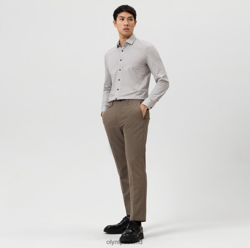 Clothing OLYMP Level Five 24/Seven Body Fit, Business Shirt, Modern Kent, Natural 24L846647