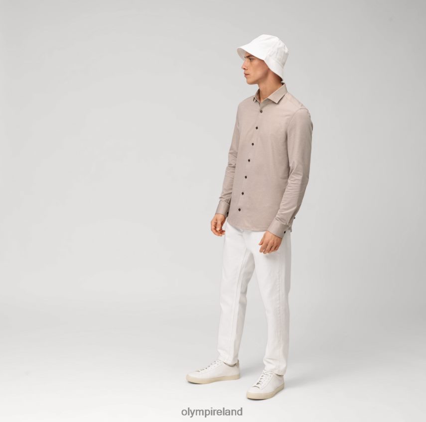 Clothing OLYMP Level Five 24/Seven Body Fit, Business Shirt, Modern Kent, Natural 24L846742