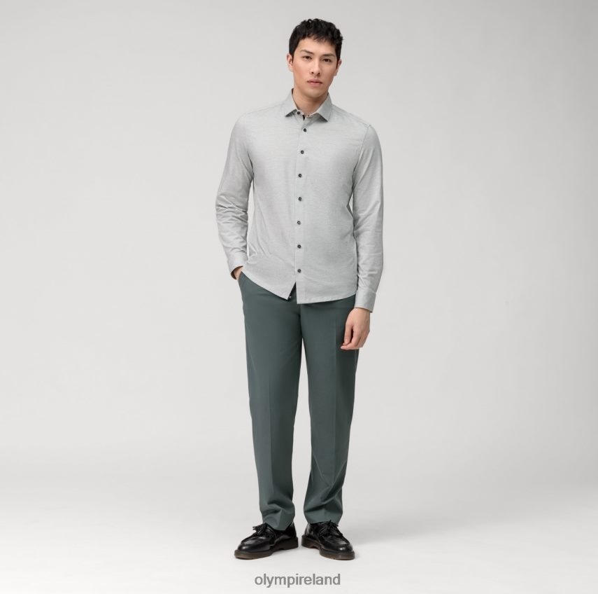 Clothing OLYMP Level Five 24/Seven Body Fit, Business Shirt, Modern Kent, Olive 24L846544