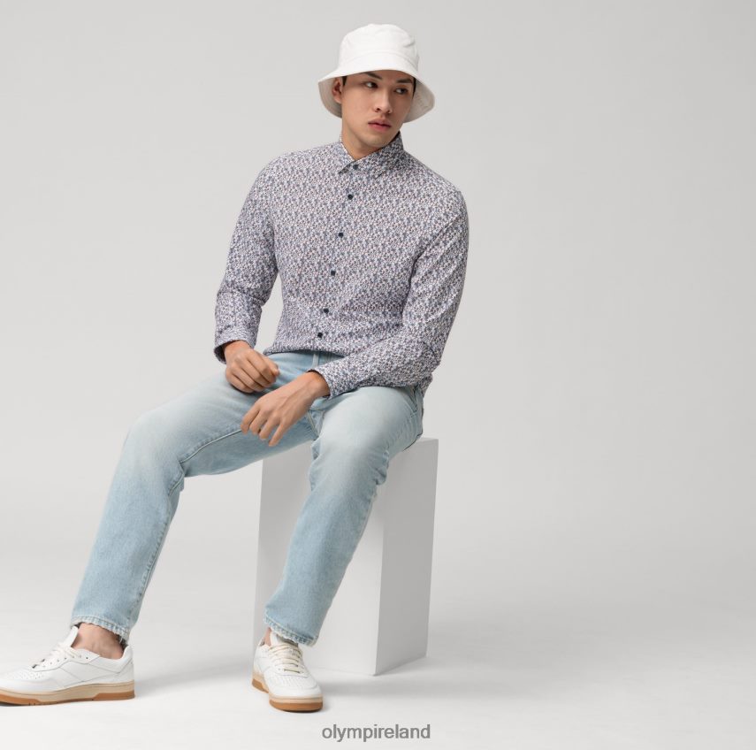 Clothing OLYMP Level Five 24/Seven Body Fit, Business Shirt, Modern Kent, Rose 24L846656