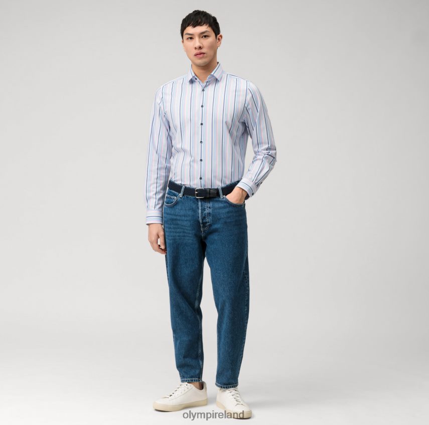 Clothing OLYMP Level Five 24/Seven Body Fit, Business Shirt, Modern Kent, Rose 24L846707