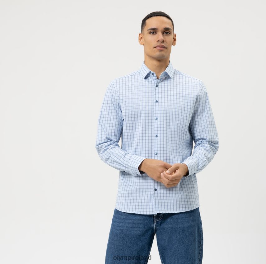 Clothing OLYMP Level Five 24/Seven Body Fit, Business Shirt, Modern Kent, Royal 24L846518