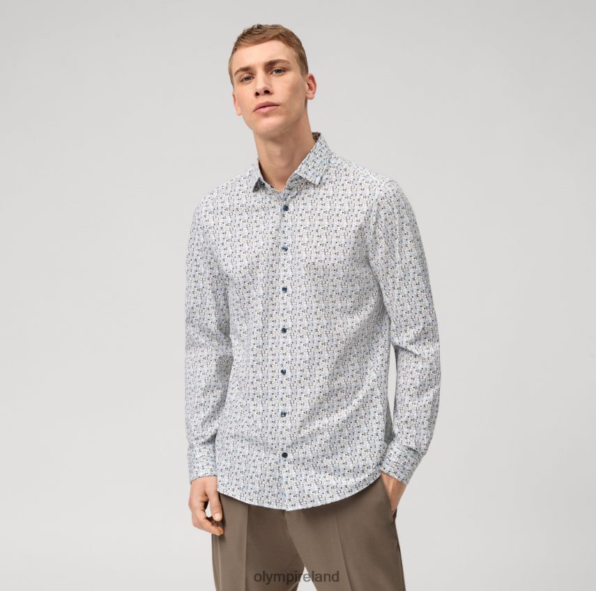 Clothing OLYMP Level Five 24/Seven Body Fit, Business Shirt, Modern Kent, Taupe 24L846580