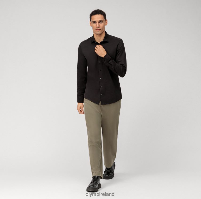 Clothing OLYMP Level Five 24/Seven Body Fit, Business Shirt, New York Kent, Black 24L846389