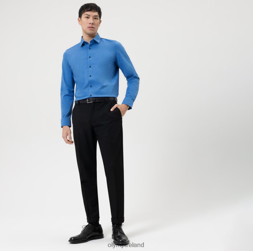 Clothing OLYMP Level Five 24/Seven Body Fit, Business Shirt, New York Kent, Blue 24L846344