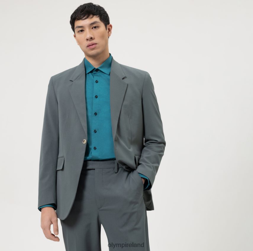 Clothing OLYMP Level Five 24/Seven Body Fit, Business Shirt, New York Kent, Emerald 24L846586