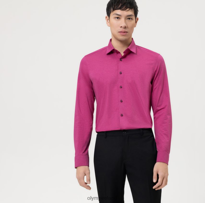 Clothing OLYMP Level Five 24/Seven Body Fit, Business Shirt, New York Kent, Fuchsia 24L846505