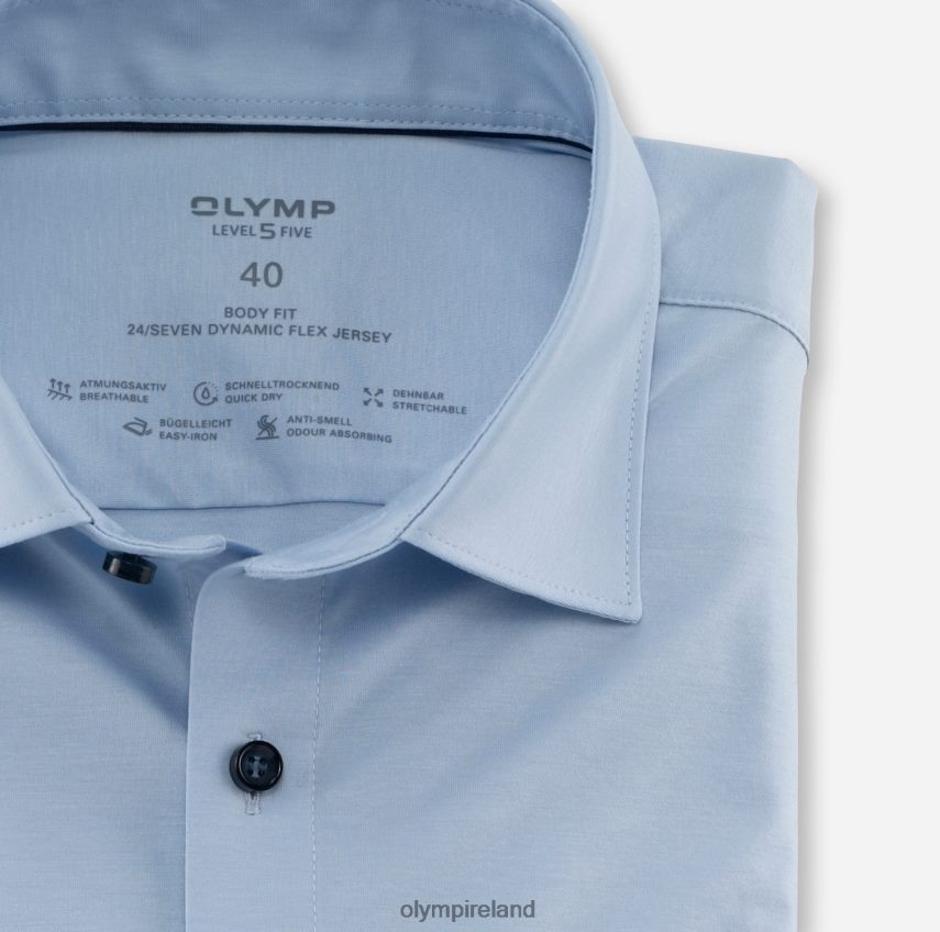 Clothing OLYMP Level Five 24/Seven Body Fit, Business Shirt, New York Kent, Light Blue 24L846383