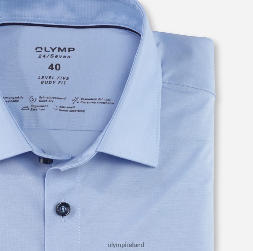 Clothing OLYMP Level Five 24/Seven Body Fit, Business Shirt, New York Kent, Light Blue 24L846418