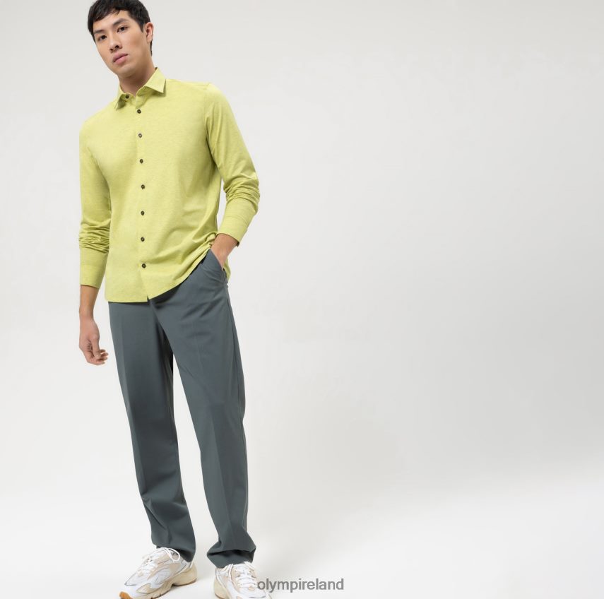 Clothing OLYMP Level Five 24/Seven Body Fit, Business Shirt, New York Kent, Light Green 24L846395
