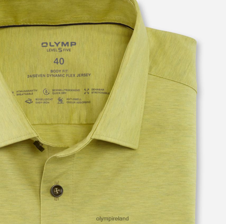 Clothing OLYMP Level Five 24/Seven Body Fit, Business Shirt, New York Kent, Light Green 24L846626
