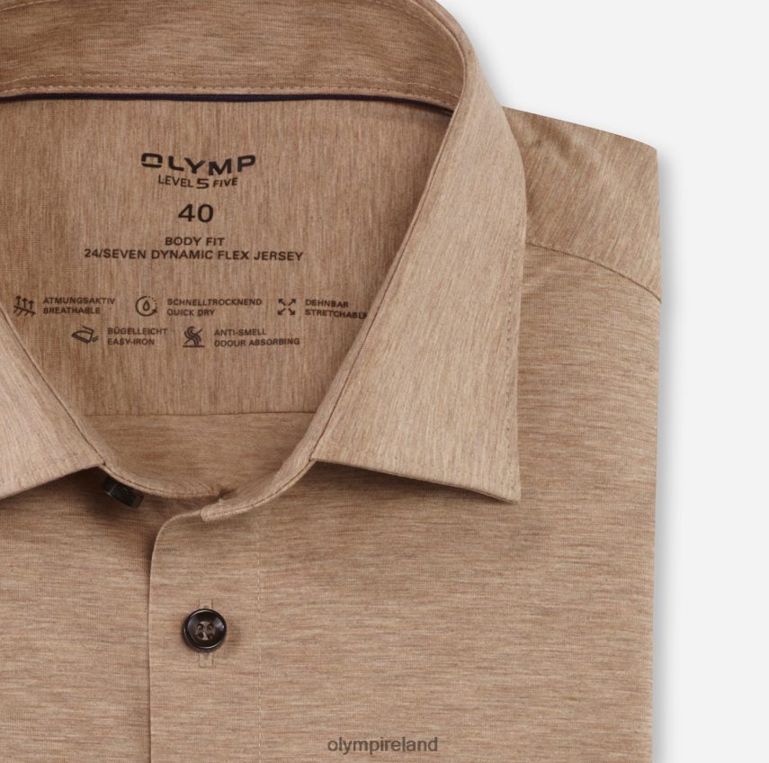 Clothing OLYMP Level Five 24/Seven Body Fit, Business Shirt, New York Kent, Natural 24L846621