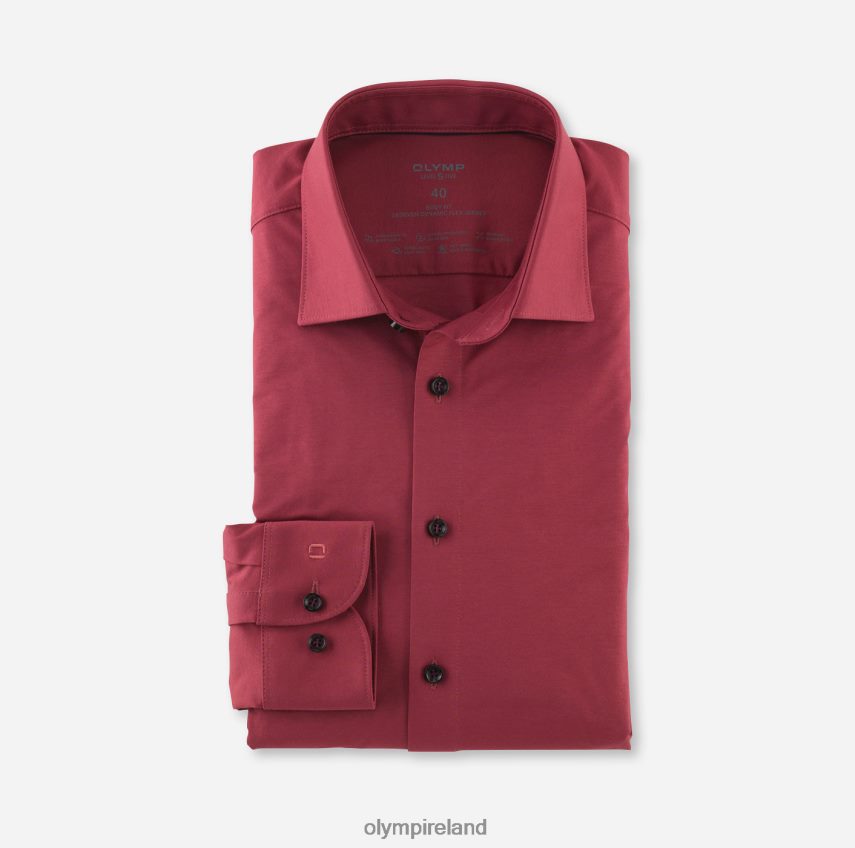 Clothing OLYMP Level Five 24/Seven Body Fit, Business Shirt, New York Kent, Rosewood 24L846670