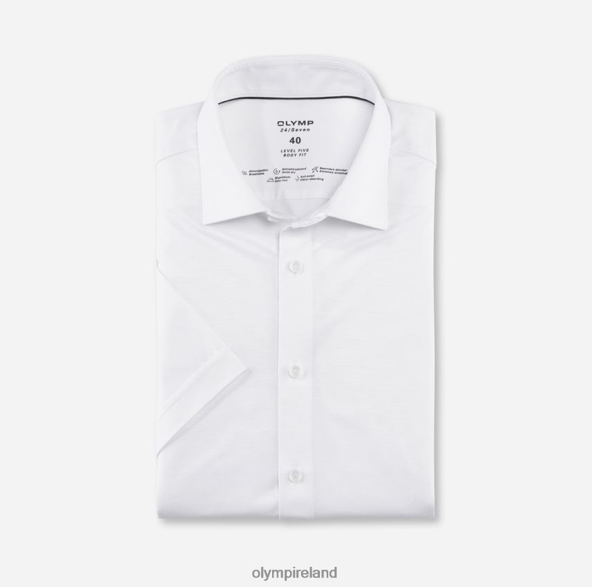 Clothing OLYMP Level Five 24/Seven Body Fit, Business Shirt, New York Kent, White 24L846403