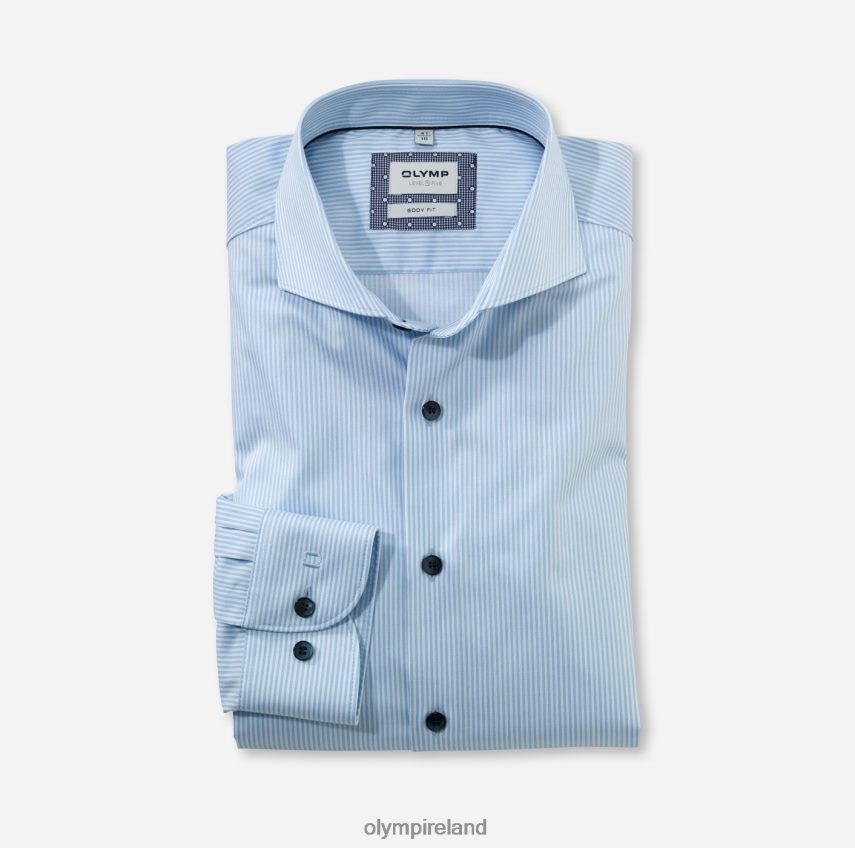 Clothing OLYMP Level Five Body Fit, Business Shirt, Cutaway, Bleu 24L846342