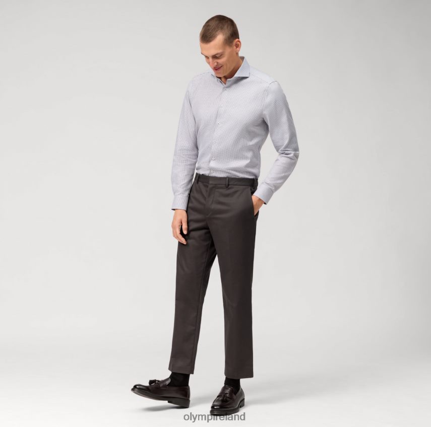 Clothing OLYMP Level Five Body Fit, Business Shirt, Cutaway, Reddish Brown 24L846522