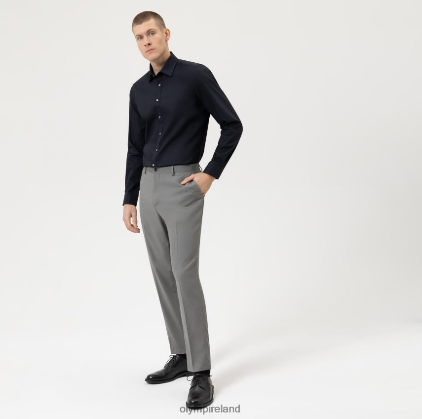 Clothing OLYMP Level Five Body Fit, Business Shirt, Long Sleeve Extra Long, New York Kent, Black 24L846912