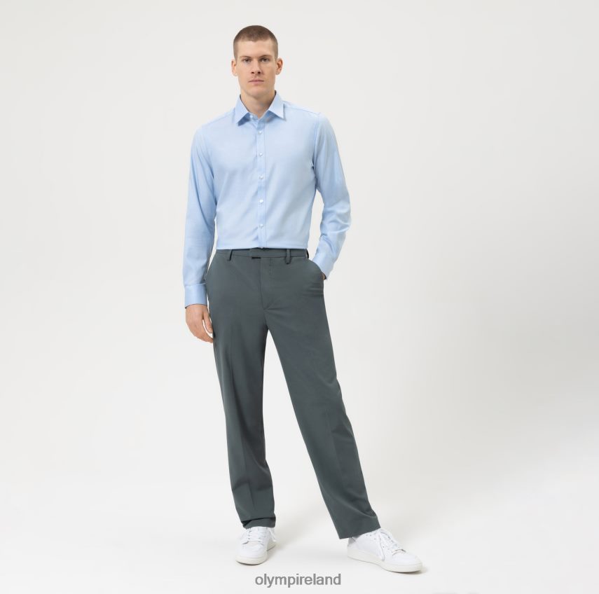 Clothing OLYMP Level Five Body Fit, Business Shirt, Long Sleeve Extra Long, New York Kent, Ozone 24L846864