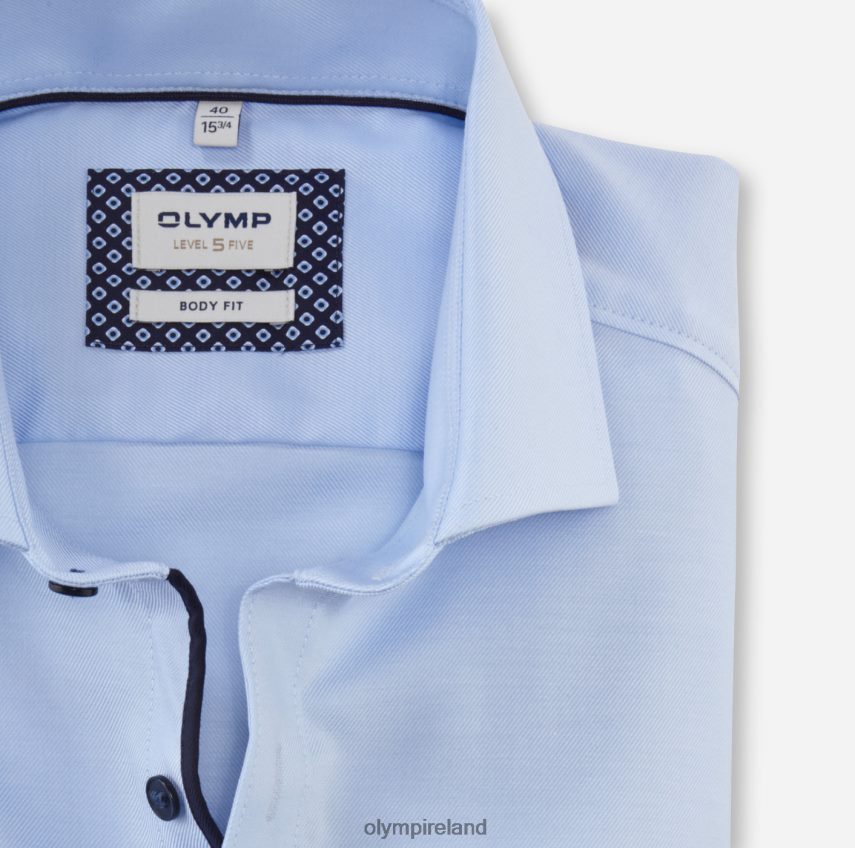 Clothing OLYMP Level Five Body Fit, Business Shirt, Long Sleeve Extra Long, Royal Kent, Ozone 24L846859