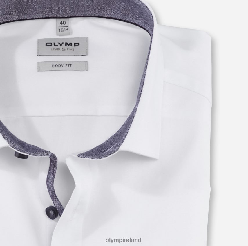 Clothing OLYMP Level Five Body Fit, Business Shirt, Modern Kent, Anthracite 24L846687