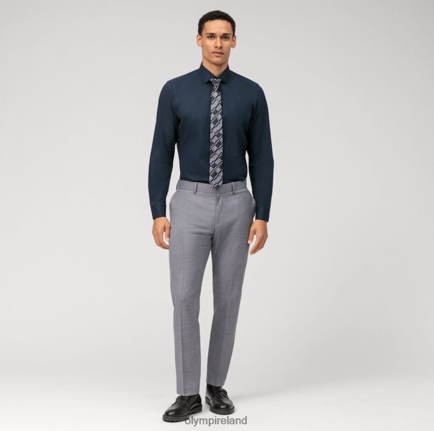 Clothing OLYMP Level Five Body Fit, Business Shirt, Modern Kent, Cobalt 24L846513