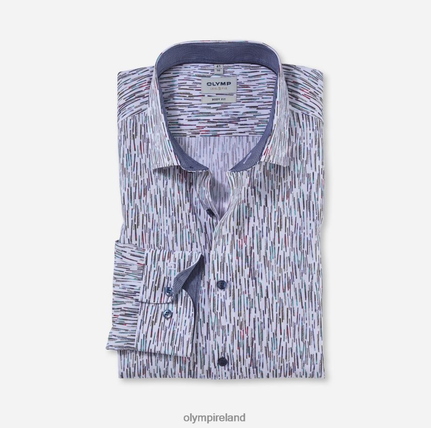 Clothing OLYMP Level Five Body Fit, Business Shirt, Modern Kent, Emerald 24L846714